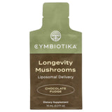 Cymbiotika, Longevity Mushrooms, Liposomal Delivery, Chocolate Fudge, 30 Pouches, 10 ml Each - Supply Center USA