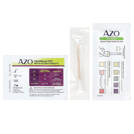 AZO, UTI & Vaginal pH Test Kit , 2 Piece Kit - Supply Center USA