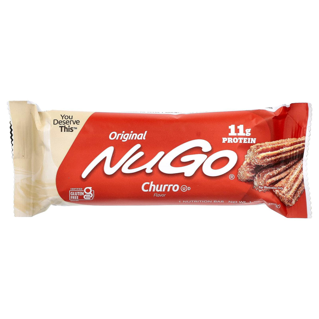 NuGo Nutrition, Original, Protein Bars, Churro , 15 Bars,1.76 oz (50 g) Each - Supply Center USA