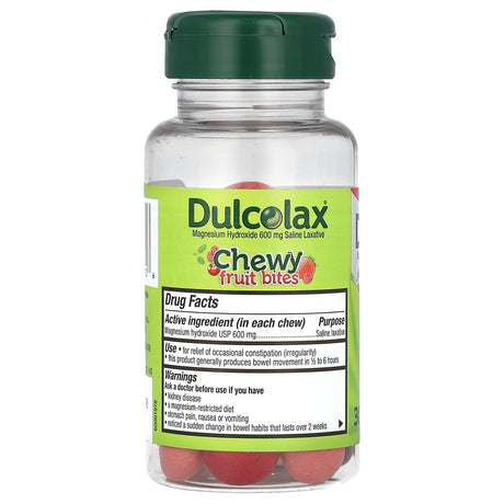 Ducolax, Chewy Fruit Bites, Cherry Berry, 30 Chewable Bites - Supply Center USA