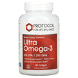 Protocol for Life Balance, Molecularly Distilled Ultra Omega-3, 500 EPA / 250 DHA, 180 Softgels - Supply Center USA