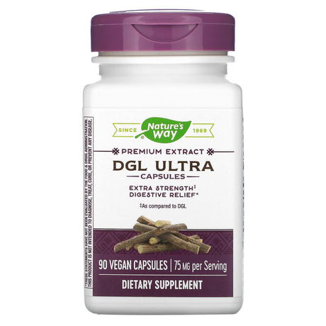 Nature's Way, DGL Ultra, 75 mg, 90 Vegan Capsules - Supply Center USA