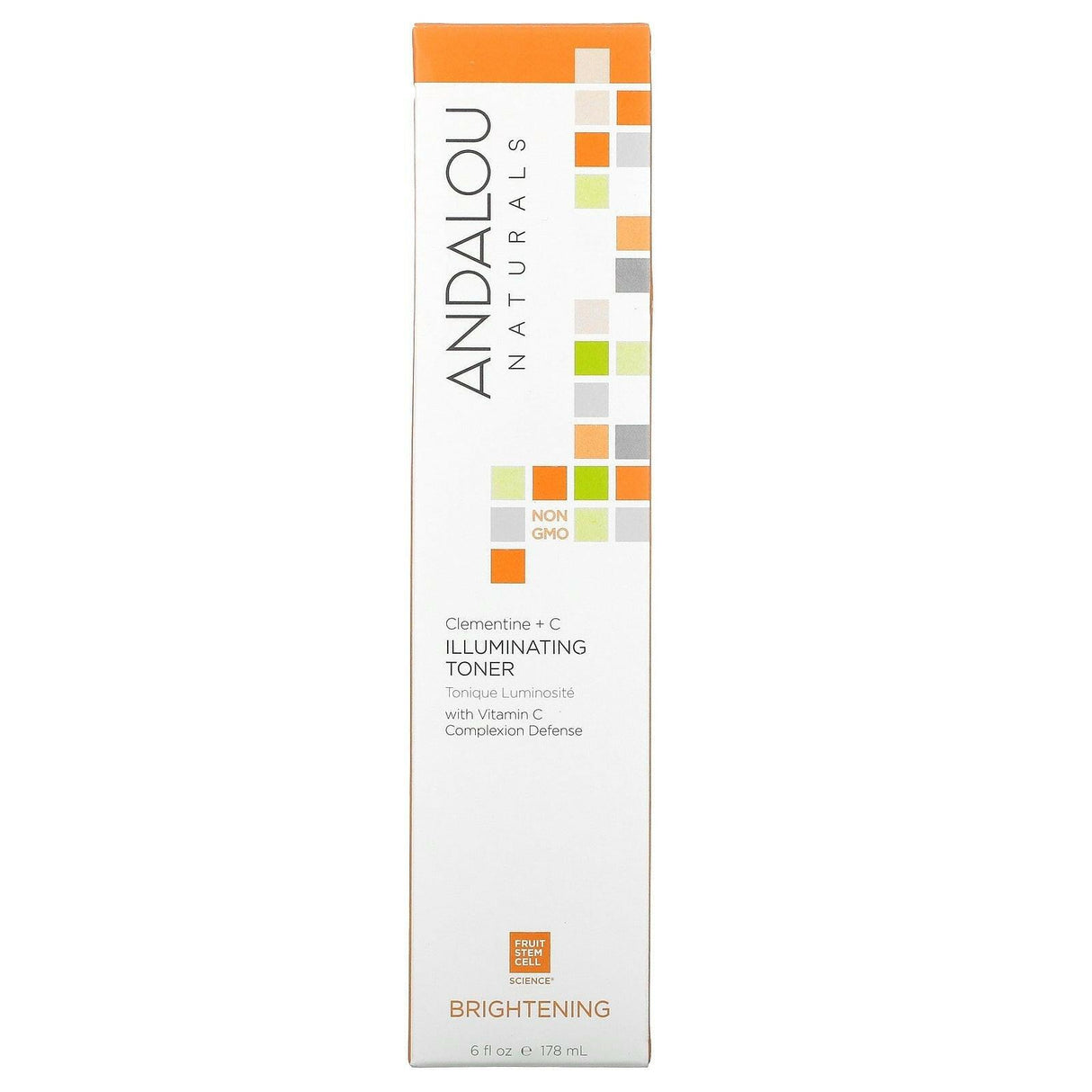 Andalou Naturals, Illuminating Toner, Clementine + C, Brightening, 6 fl oz (178 ml) - Supply Center USA