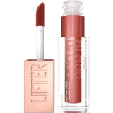 Maybelline Lifter Gloss, Hydrating Lip Gloss with Hyaluronic Acid, Ice, Pink Neutral, 0.18 Ounce - Supply Center USA