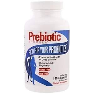 Health Plus, Prebiotic Formula, 500 mg, 180 Capsules - Supply Center USA