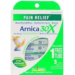 Boiron, Single Remedies, Arnica 30X, 3 Tubes, Approx. 80 Quick-Dissolving Pellets Each - HealthCentralUSA