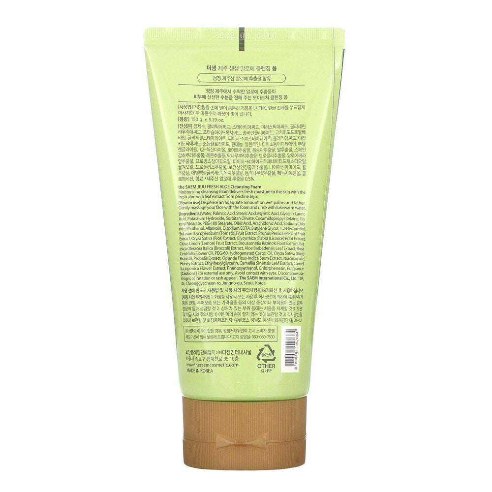 The Saem, Jeje Fresh Aloe, Cleansing Foam, 5.29 oz (150 g) - HealthCentralUSA