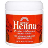 Rainbow Research, Henna, Hair Color and Conditioner, Mahogany (Medium Auburn), 4 oz (113 g) - Supply Center USA