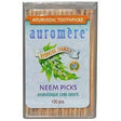 Auromere, Ayurvedic Toothpicks, Neem Picks, 100 Pieces - Supply Center USA