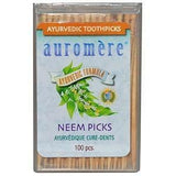 Auromere, Ayurvedic Toothpicks, Neem Picks, 100 Pieces - Supply Center USA