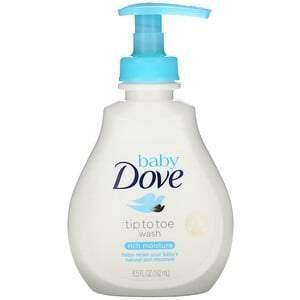 Dove, Baby, Tip to Toe Wash, Rich Moisture, 6.5 fl oz (192 ml) - Supply Center USA