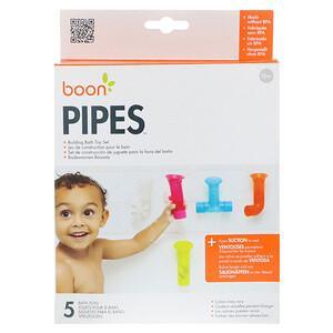 Boon, Pipes, Building Bath Toy Set, 12+ Months, 5 Bath Toys - HealthCentralUSA