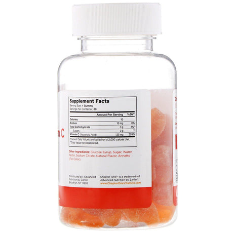 Chapter One, C is For Vitamin C, Flavored Gummies, 60 Gummies - Supply Center USA