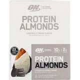 Optimum Nutrition, Protein Almonds, Cookies & Creme, 12 Packets, 1.5 oz (43 g) Each - Supply Center USA