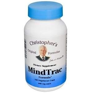 Christopher's Original Formulas, MindTrac Formula, 440 mg, 100 Vegetarian Caps - Supply Center USA