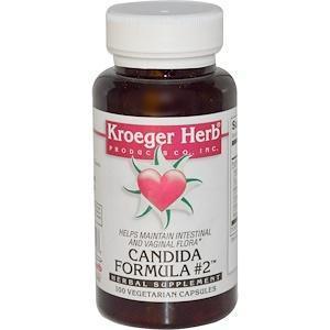 Kroeger Herb Co, Candida Formula #2, 100 Vegetarian Capsules - Supply Center USA