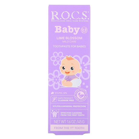 R.O.C.S., Baby, Lime Blossom Toothpaste, 0-3 Years, 1.6 oz (45 g) - Supply Center USA