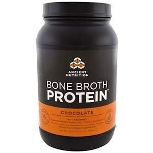 Dr. Axe / Ancient Nutrition, Bone Broth Protein, Chocolate, 2.22 lbs (1008 g) - Supply Center USA