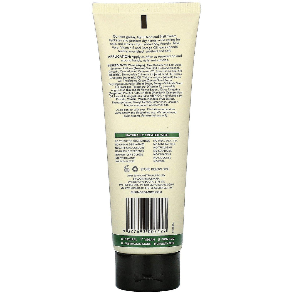 Sukin, Hand & Nail Cream, Signature, 4.23 fl oz (125 ml) - HealthCentralUSA