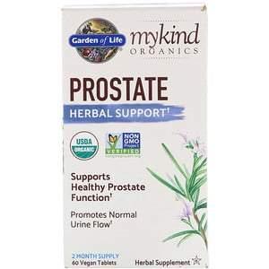 Garden of Life, MyKind Organics, Prostate, Herbal Support, 60 Vegan Tablets - Supply Center USA