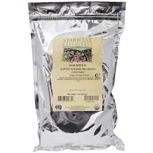 Starwest Botanicals, Organic Slippery Elm Bark Powder, 1 lb (453.6 g) - HealthCentralUSA