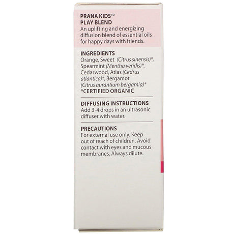 Pranarom, PRANA KIDS, Essential Oil, Play, +3 Months, .17 fl oz (5 ml) - Supply Center USA