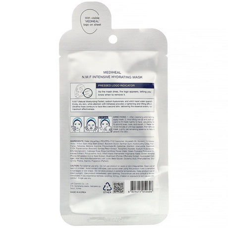 Mediheal, N.M.F Intensive Hydrating Beauty Mask, 1 Sheet, 0.91 fl. oz (27 ml) - Supply Center USA