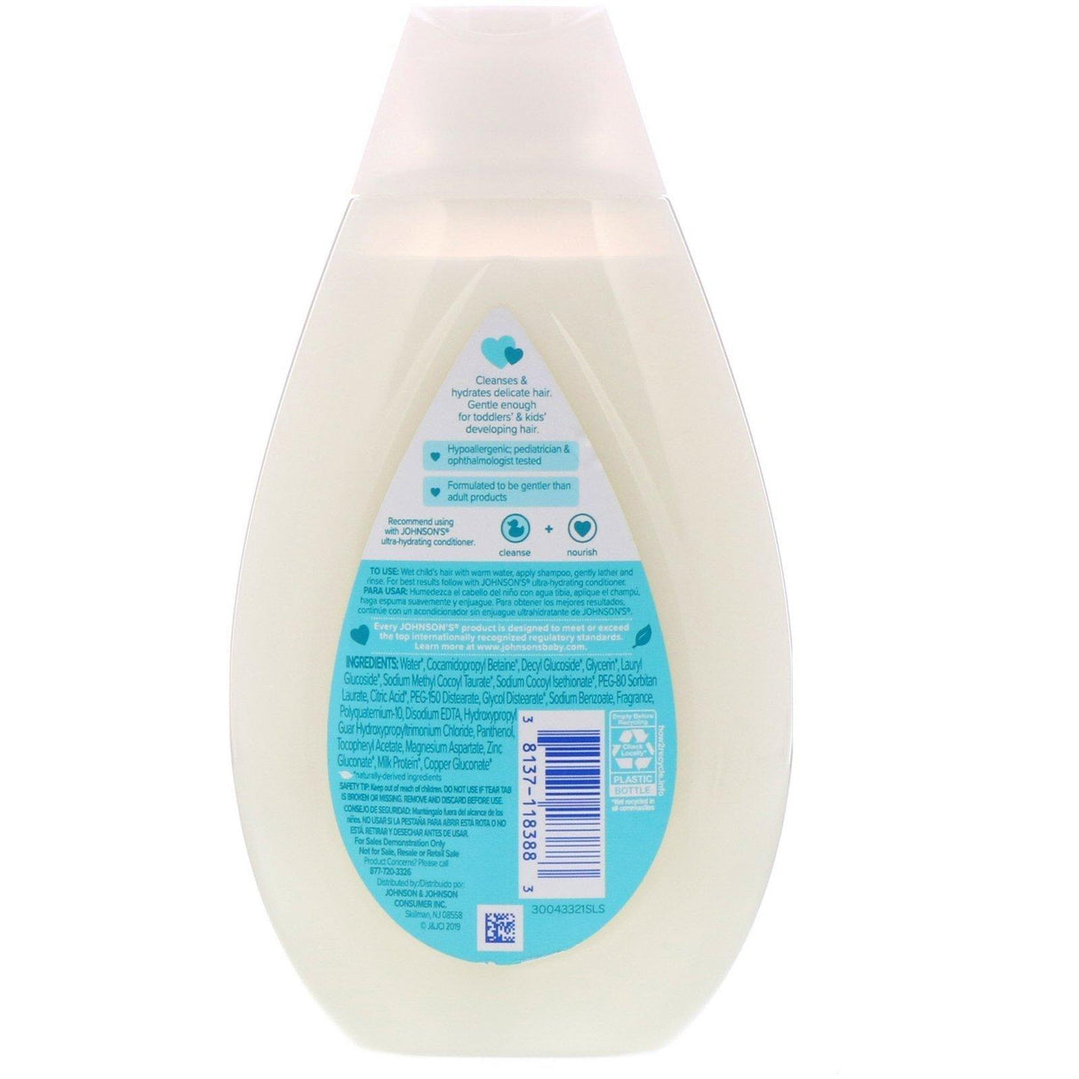 Johnson's Baby, Kids, Ultra-Hydrating, Shampoo, 13.6 fl oz (400 ml) - Supply Center USA