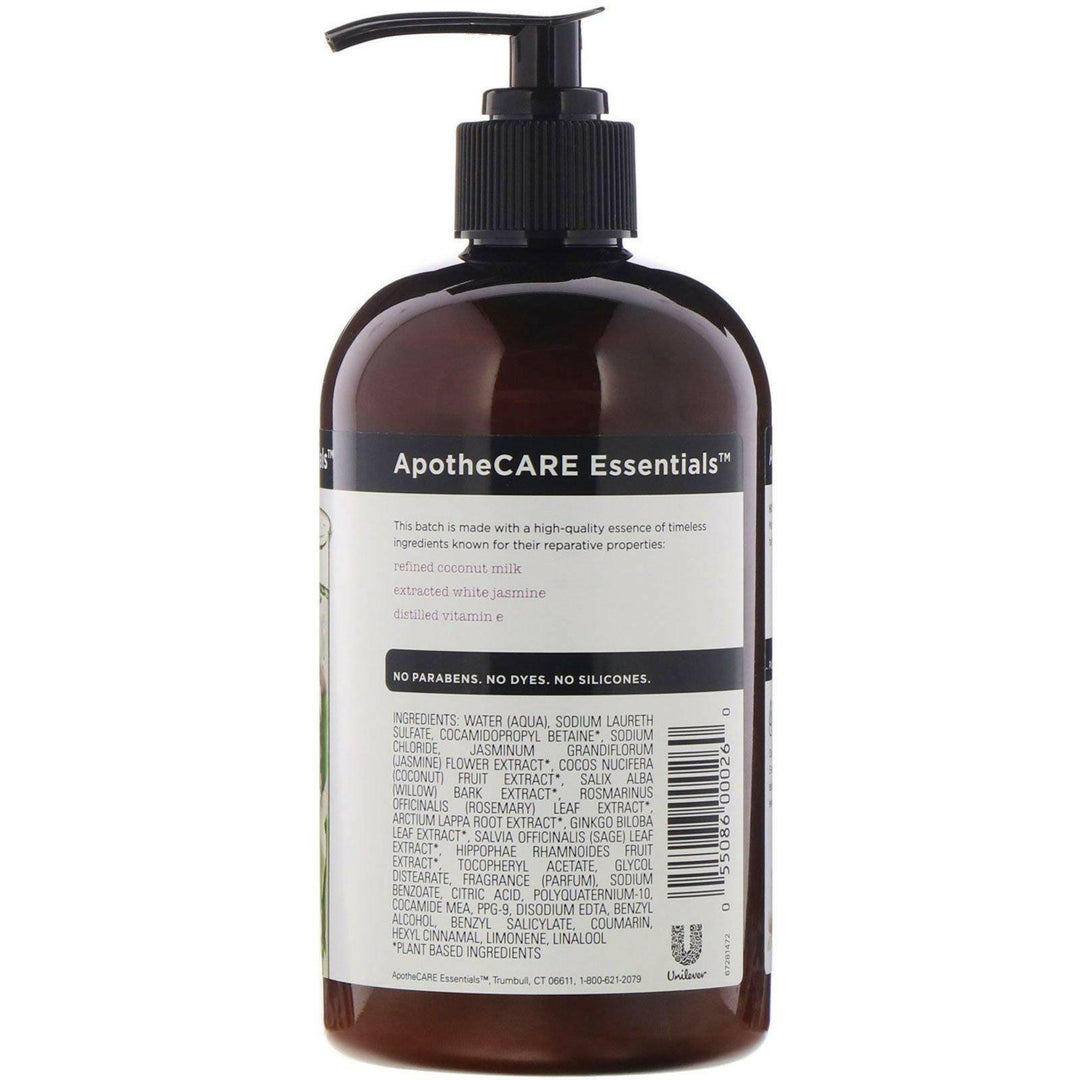 ApotheCARE Essentials, The Mender, Shampoo, Coconut Milk & White Jasmine & Vitamin E, 12 fl oz (355 ml) - HealthCentralUSA