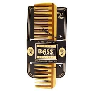 Bass Brushes, Large Wood Comb, Wide Tooth/ Fine Combination - Supply Center USA