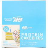 Optimum Nutrition, Protein Cake Bites, Birthday Cake, 9 Bars, 2.22 oz (63 g) Each - Supply Center USA