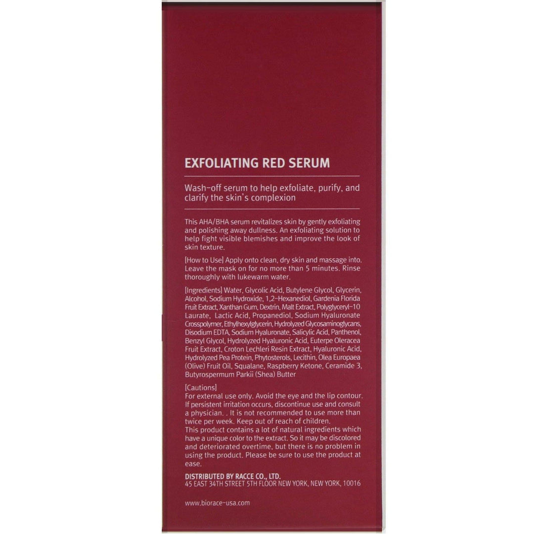 Biorace, Exfoliating Red Serum, AHA & BHA, 1.01 oz (30 ml) - HealthCentralUSA