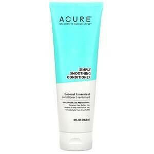 Acure, Simply Smoothing Conditioner, Coconut & Marula Oil, 8 fl oz (236.5 ml) - HealthCentralUSA