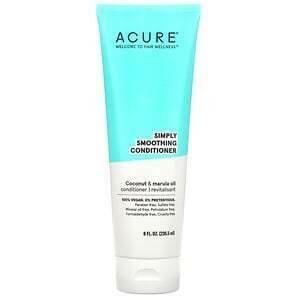 Acure, Simply Smoothing Conditioner, Coconut & Marula Oil, 8 fl oz (236.5 ml) - Supply Center USA