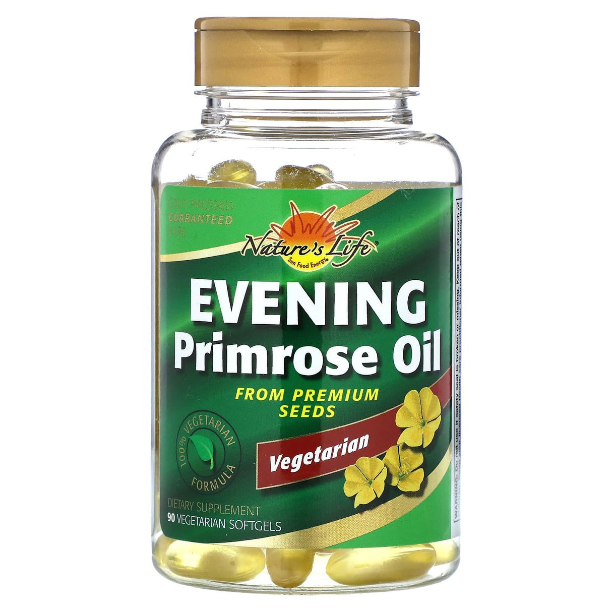 Nature's Life, Vegetarian Evening Primrose Oil, 90 Vegetarian Softgels - Supply Center USA