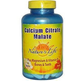 Nature's Life, Calcium Citrate Malate, 120 Tablets - Supply Center USA