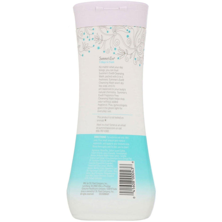 Summer's Eve, 5 in 1 Cleansing Wash, Fragrance Free, 15 fl oz (444 ml) - HealthCentralUSA