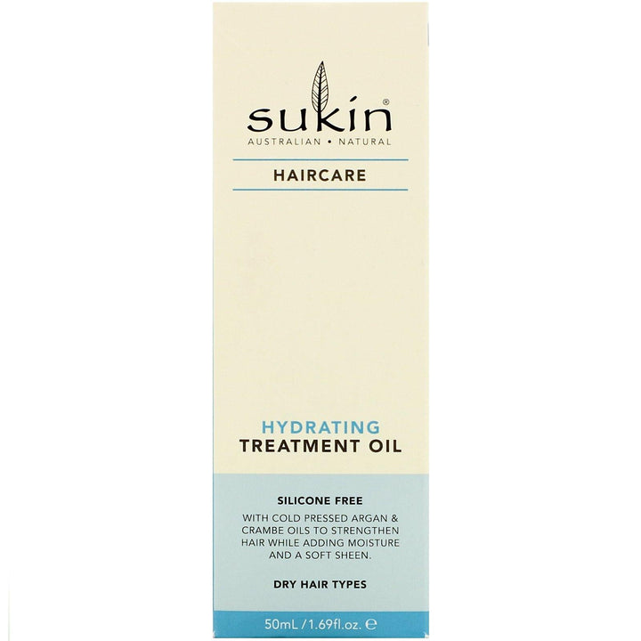 Sukin, Hydrating Treatment Oil, Haircare, 1.69 fl oz (50 ml) - HealthCentralUSA