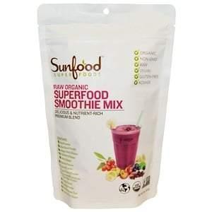 Sunfood, Raw Organic Superfood Smoothie Mix, 8 oz (227 g) - Supply Center USA