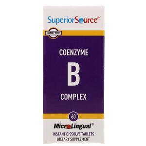 Superior Source, CoEnzyme B Complex, 60 Instant Dissolve Tablets - Supply Center USA