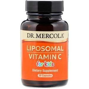 Dr. Mercola, Liposomal Vitamin C for Kids, 30 Capsules - Supply Center USA