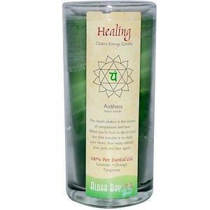 Aloha Bay, Chakra Energy Candle, Healing, Lavandin • Orange • Tangerine, 11 oz - Supply Center USA