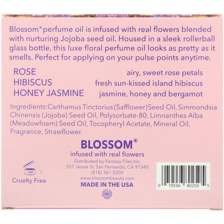 Blossom, Roll-On Perfume Oil Set, 3 Pieces, 0.1 fl oz (3 ml) Each - Supply Center USA