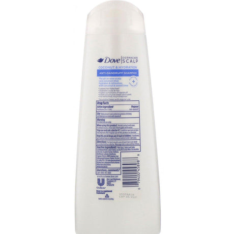 Dove, Dermacare, Scalp, Anti-Dandruff Shampoo, Coconut & Hydration, 12 fl oz (355 ml) - Supply Center USA