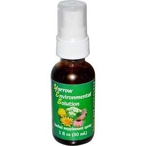 Flower Essence Services, Yarrow Environmental Solution Spray, 1 fl oz (30 ml) - Supply Center USA