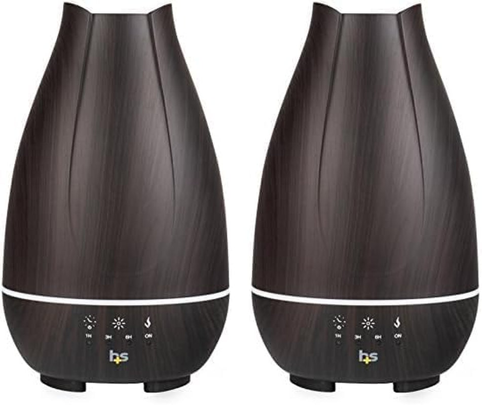 Healthsmart Essential Oil Diffuser, Cool Mist Humidifier and Aromatherapy Diffuser, FSA HSA Eligible with 500ML Tank for Large Rooms, Adjustable Timer, Mist Mode and 7 LED Light Colors, White