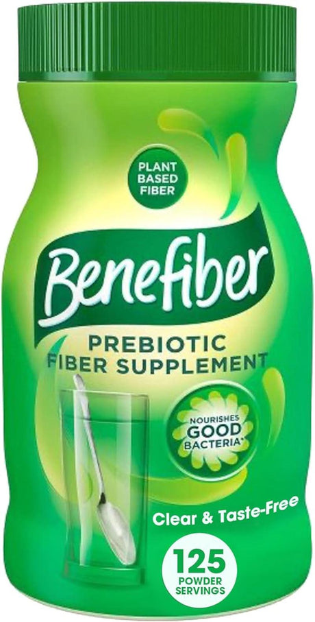 Benefiber Daily Prebiotic Fiber Supplement Powder for Digestive Health, Unflavored - 125 Servings (17.6 Ounces) - Supply Center USA