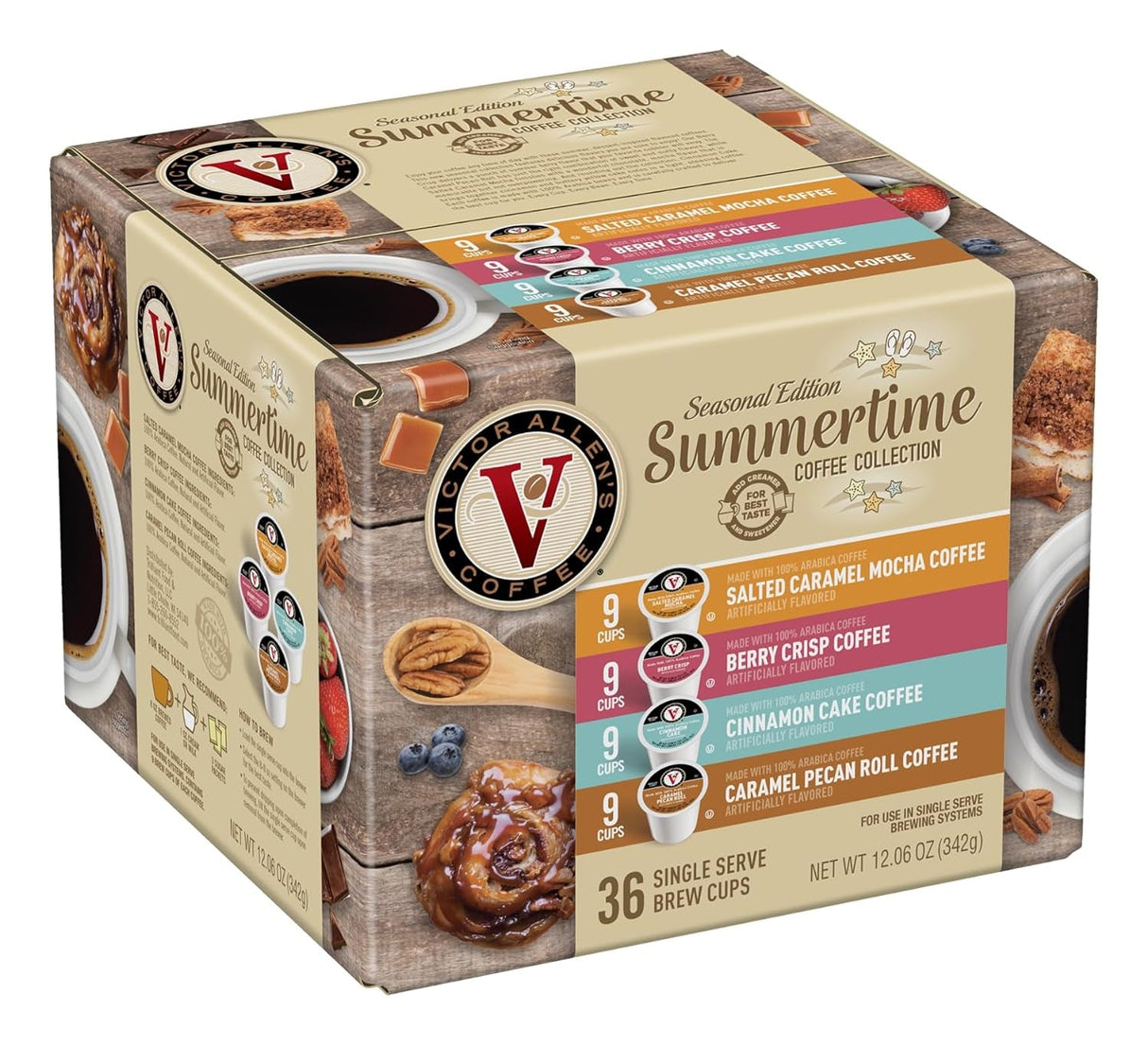 Victor Allen'S Coffee Variety Pack (Morning Blend, 100% Colombian, Donut Shop Blend, and French Roast), 42 Count, Single Serve Coffee Pods for Keurig K-Cup Brewers