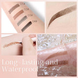 2024 New Waterproof Brow Pencil with Micro-Fork Tip, 3D Waterproof Microblading Eyebrow Pen 4 Fork Tip Tattoo Pencil, 24 Hours Waterproof Tattoo Pen for Eyebrow (Dark Brown) - Supply Center USA