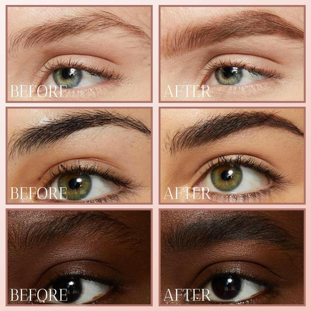 2024 New Waterproof Brow Pencil with Micro-Fork Tip, 3D Waterproof Microblading Eyebrow Pen 4 Fork Tip Tattoo Pencil, 24 Hours Waterproof Tattoo Pen for Eyebrow (Dark Brown) - Supply Center USA